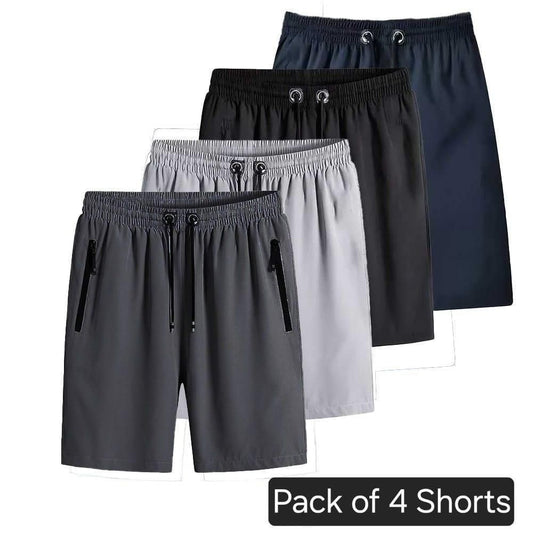 Combo of 4 Men’s Cotton Stretchable Shorts – Comfortable, Stylish & Everyday Wear